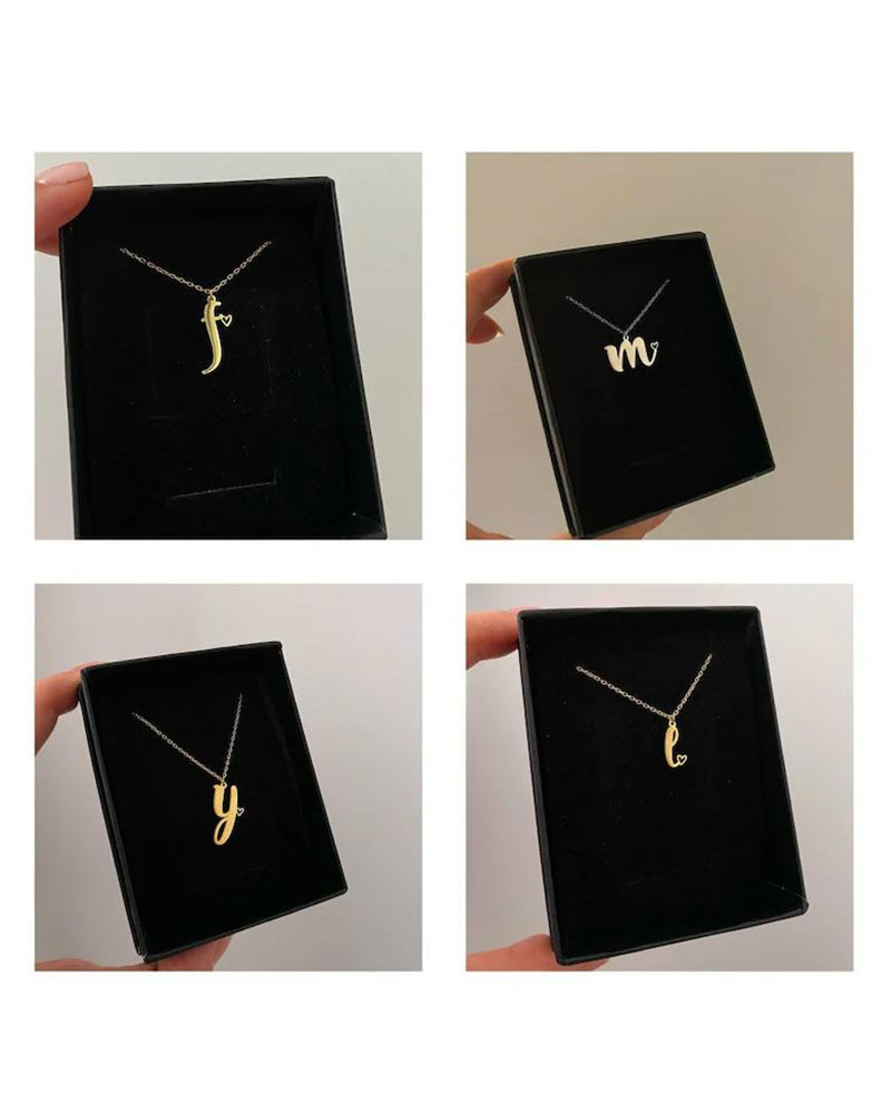 English Custom Alphabet Pendant