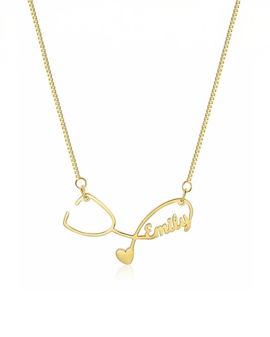 Couple Doctor Name Pendant