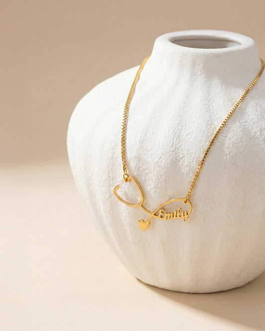 Couple Doctor Name Pendant