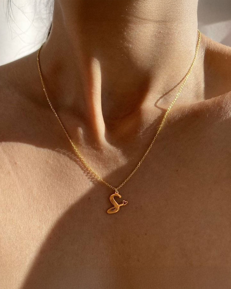 English Custom Alphabet Pendant